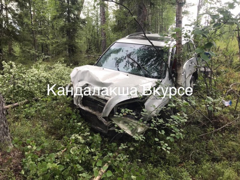 Врезалась в дерево машина с прицепом на трассе Кандалакша - Умба Врезалась в дерево машина с прицепом на трассе Кандалакша - Умба