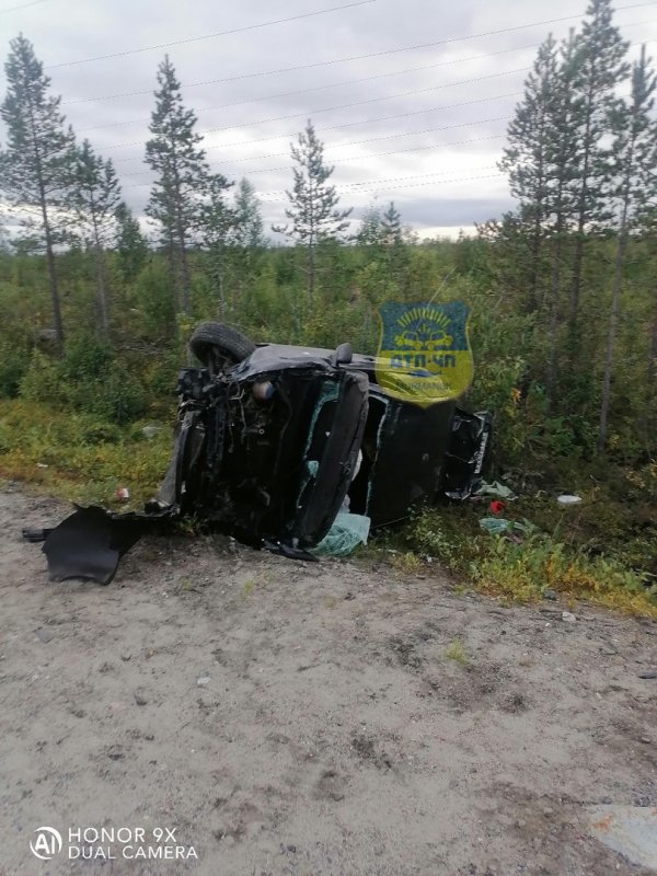 Разбил легковушку в хлам пьяный водитель под Мончегорском Разбил легковушку в хлам пьяный водитель под Мончегорском