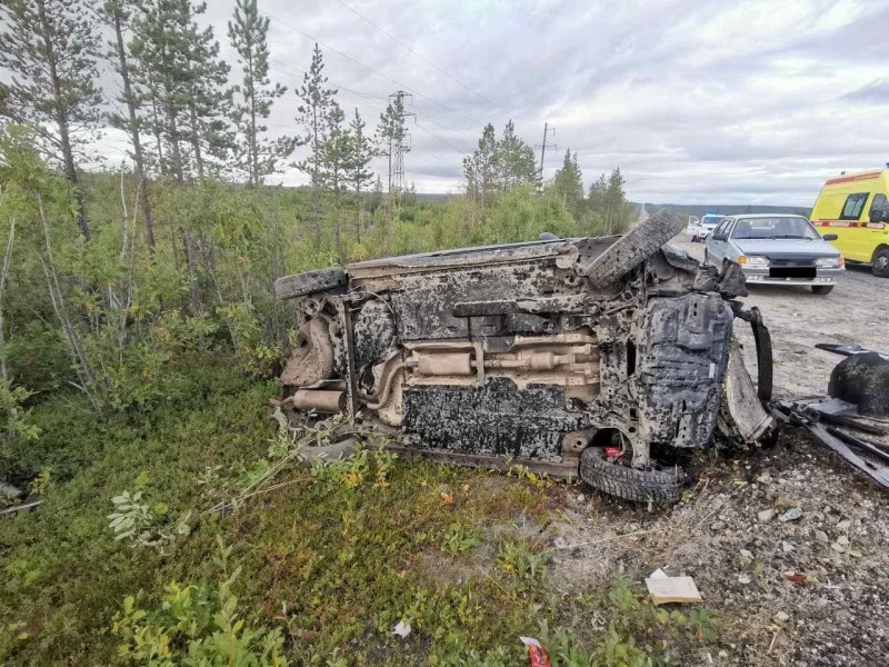Пострадал водитель в аварии с близ Мончегорска Пострадал водитель в аварии с близ Мончегорска