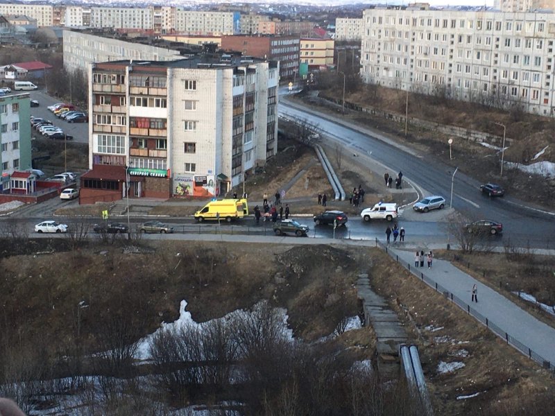 Сбила пешехода машина в Полярном Сбила пешехода машина в Полярном