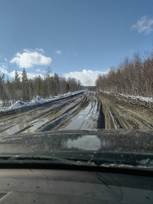 В месиво превратилась дорога в Пяйве В месиво превратилась дорога в Пяйве