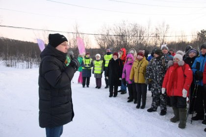 "Лыжня зовет!": мороз не помешал старту конкурса в Мурманске "Лыжня зовет!": мороз не помешал старту конкурса в Мурманске