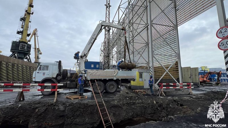 Бомбу из мурманского порта погрузили в машину и вывезут