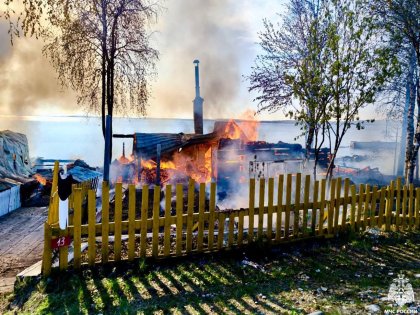 Человек пострадал на пожаре в Верхнетуломском Человек пострадал на пожаре в Верхнетуломском