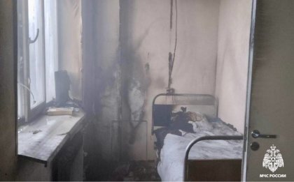 Палата больницы сгорела в Кандалакше Палата больницы сгорела в Кандалакше