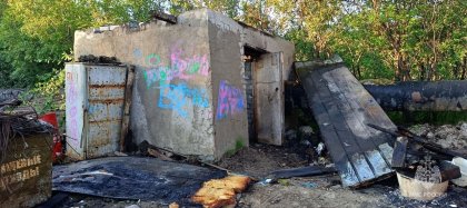 Глубокой ночью в Североморске сгорела база по сбору мусора Глубокой ночью в Североморске сгорела база по сбору мусора