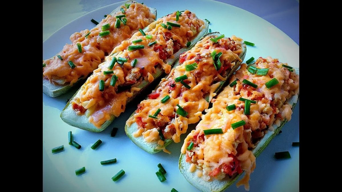 кабачки под шапочкой