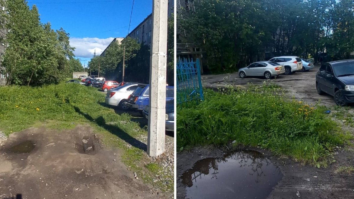 Двор на улице Свердлова Мурманск