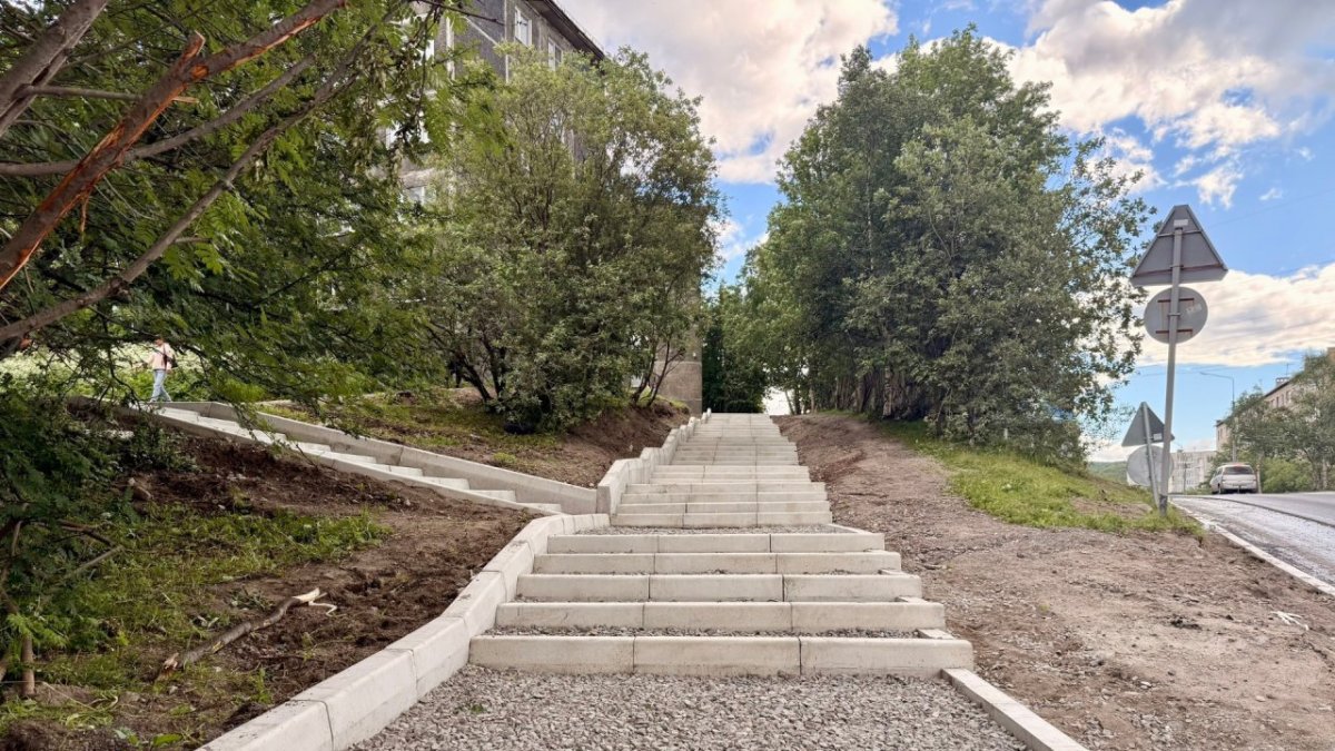Ремонт улицы в Мурманске