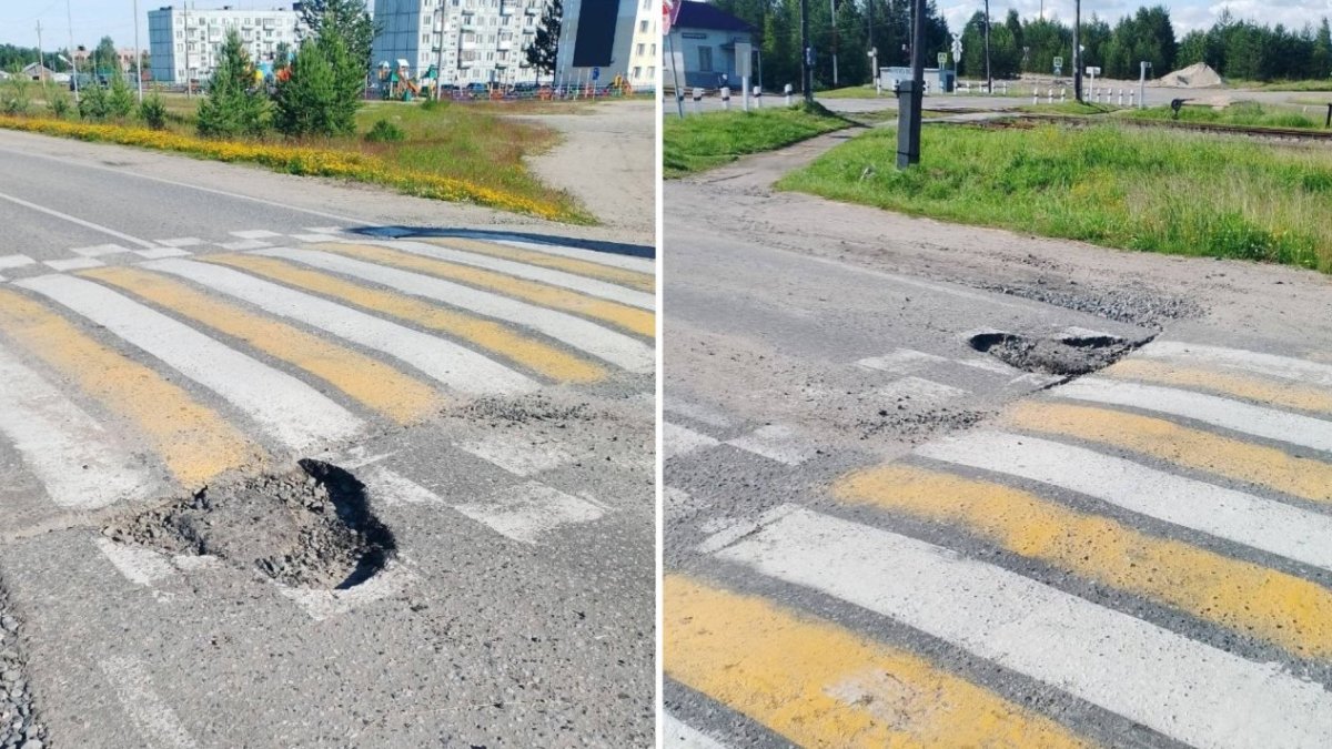 Дорога в поселке Алакуртти