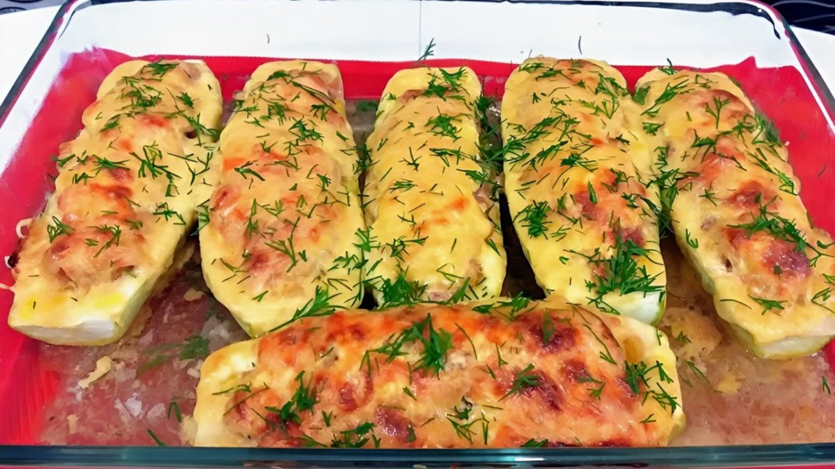 лодочки из кабачков