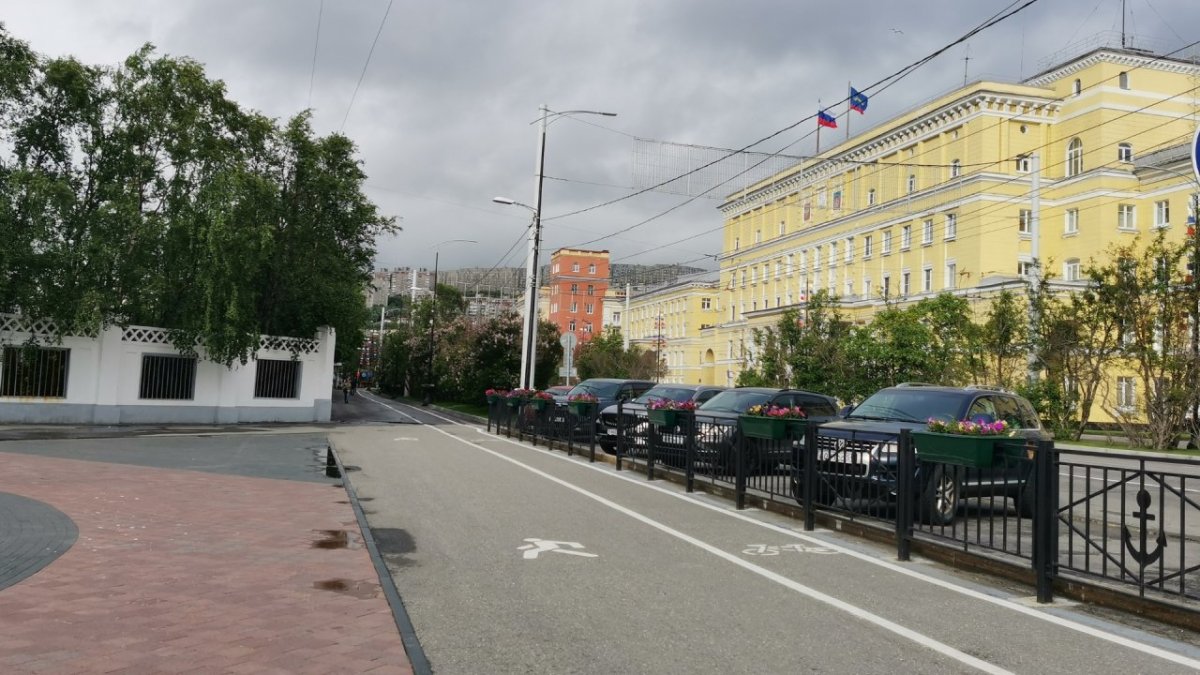 Проспект Ленина в Мурманске