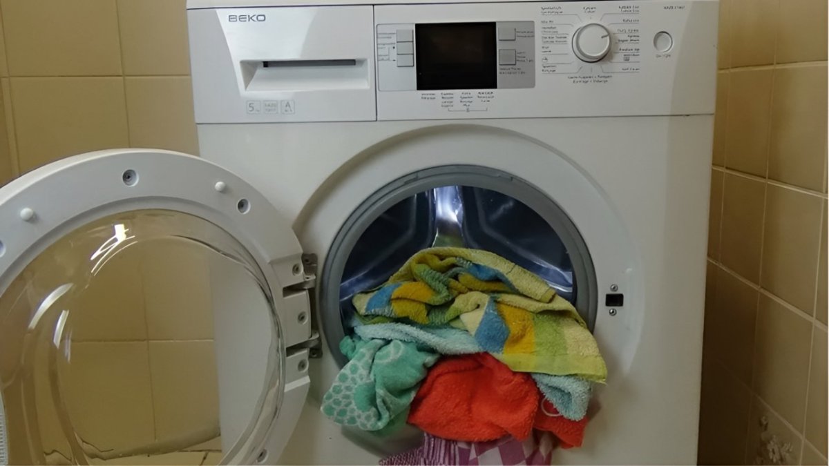 вещи в стиральной машинке