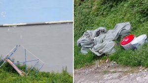 «С коляской целый квест»: в Полярном ремонт дома закончили горами мусора и разбитыми ступенями