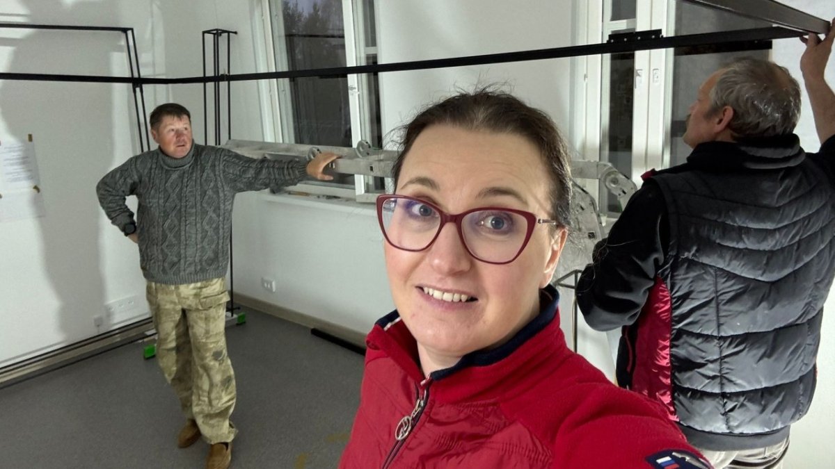 Подготовка экспозиции в Раякоски