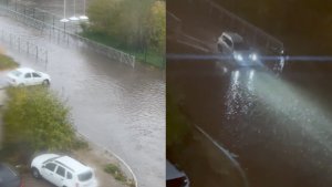 «Мы по уши в воде»: в Мончегорске обещают обустроить дополнительный лоток на затапливаемой улице