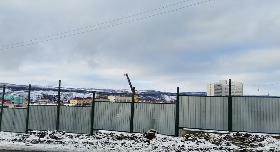 В Мурманске на месте строительства собора на ул. Буркова до конца апреля запланированы взрывные работы