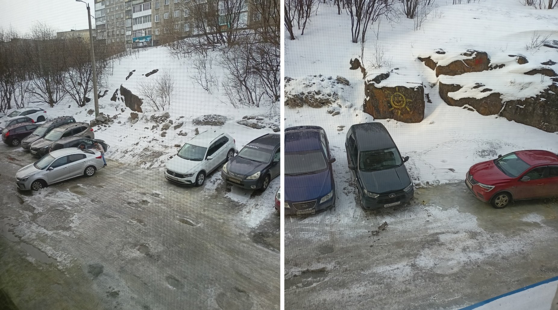«Вода течет даже в мороз»: мурманчане с ул. Аскольдовцев несколько лет борются с подтоплением двора