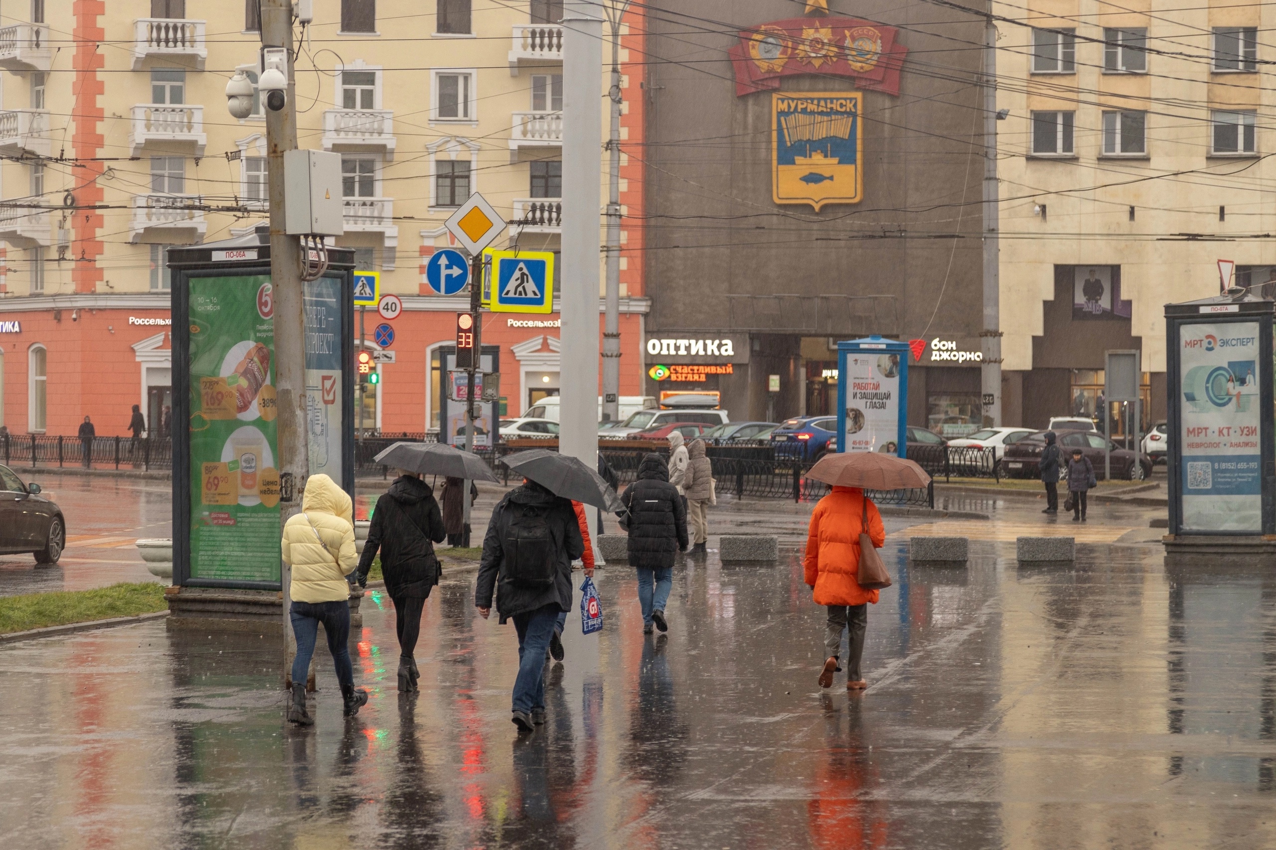 В Мурманске 14 мая последний на неделе солнечный теплый день – идут дожди и похолодание