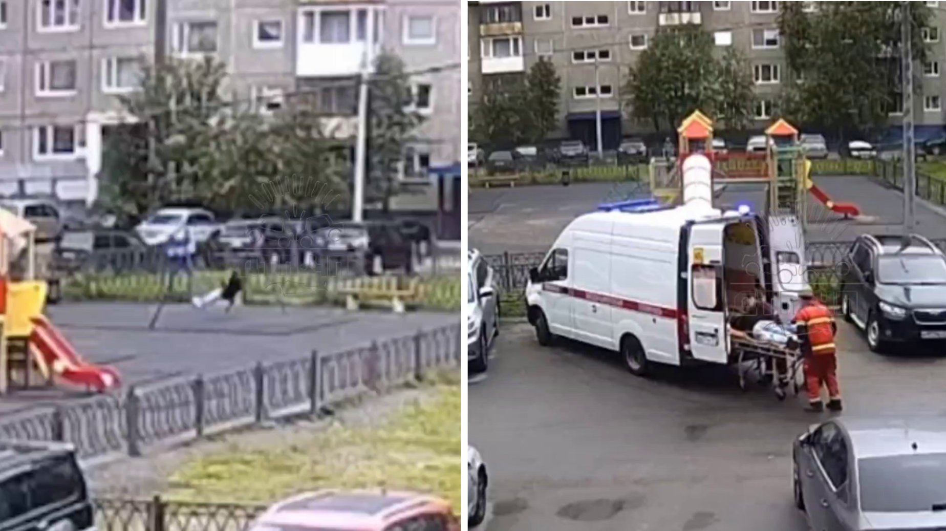 В Мурманске подросток упал с оборвавшихся качелей — с детской площадки его увезла скорая