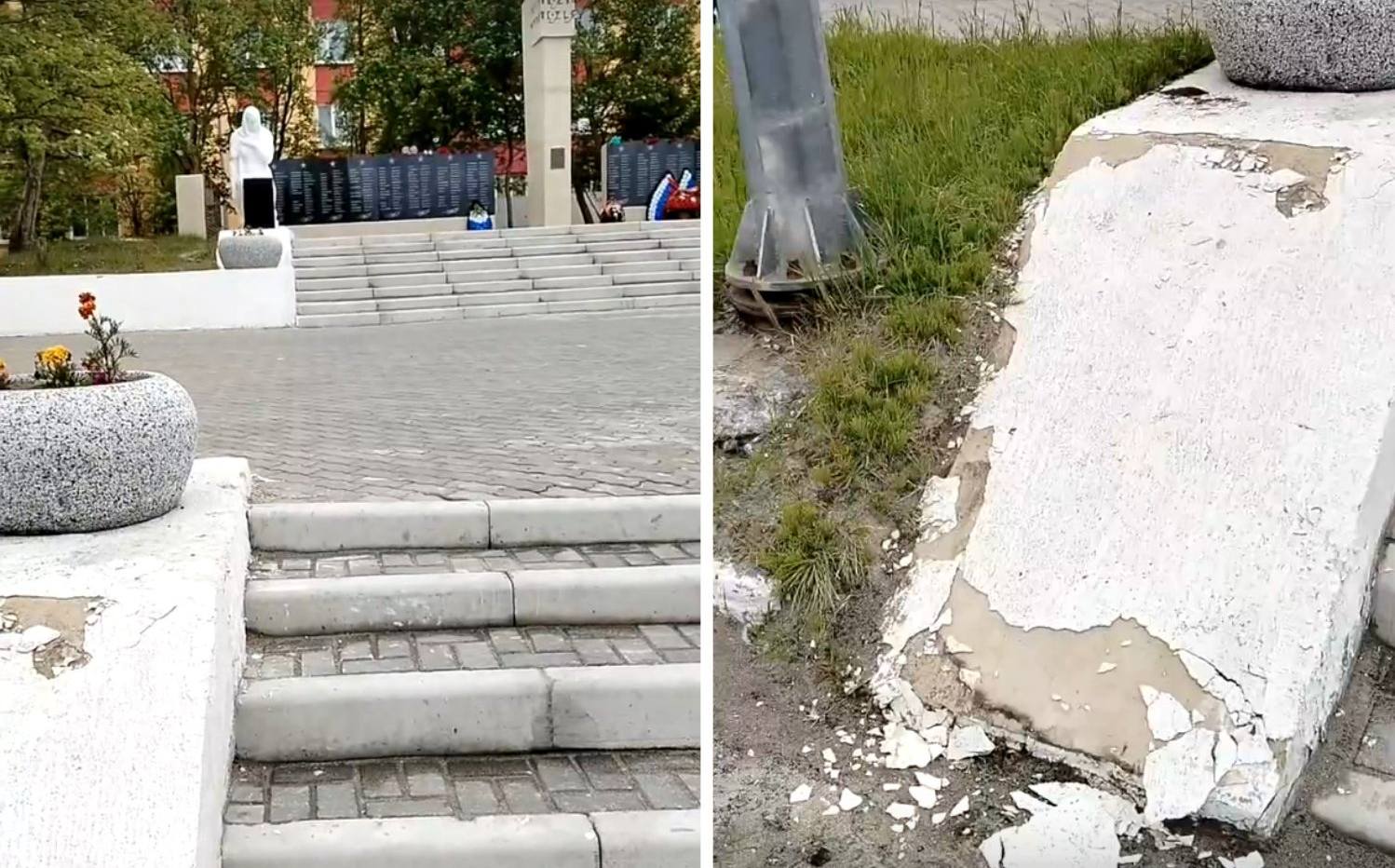 «Качественный ремонт — непосильная ноша?»: мемориал в Никеле вновь нуждается в обновлении
