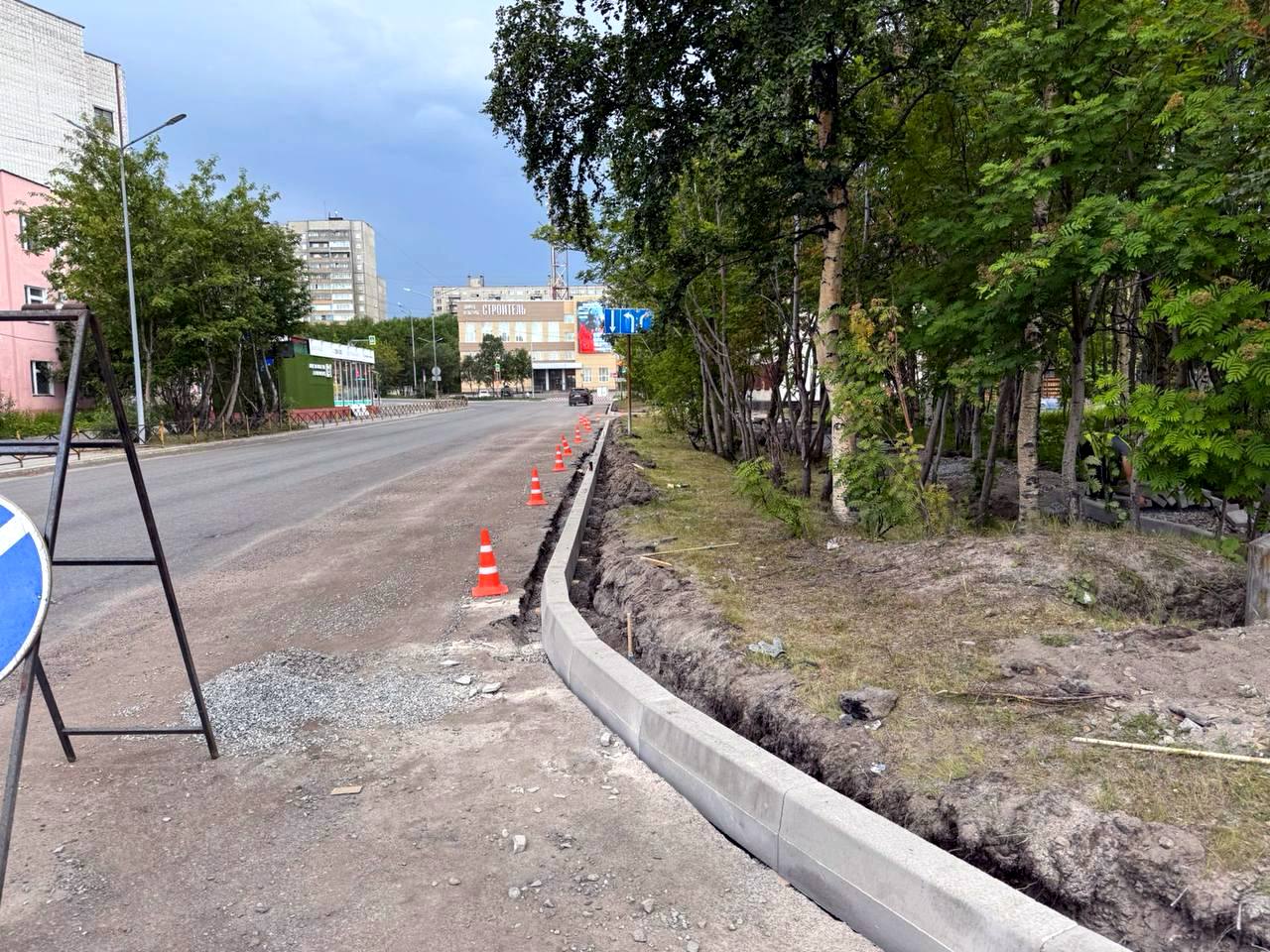 В Североморске выполнили более 60% дорожных работ