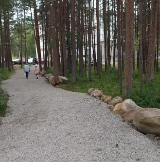 «Вот бы нам такую»: тропинка в лесу на Кузина в Ревде теперь благоустроена и освещена