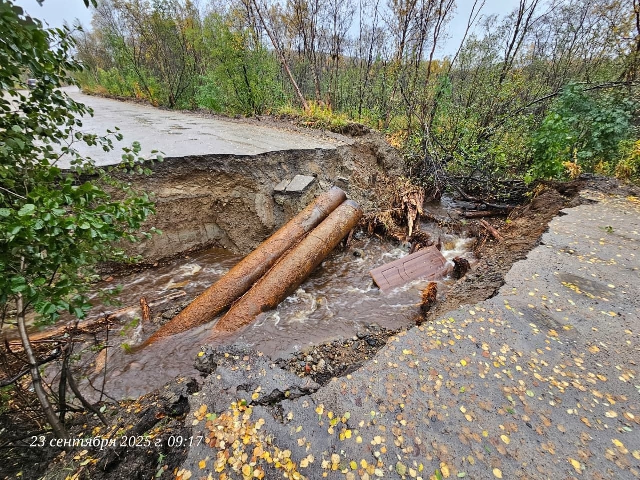 Разрушенную ливнем дорогу на Средний и Рыбачий восстановили