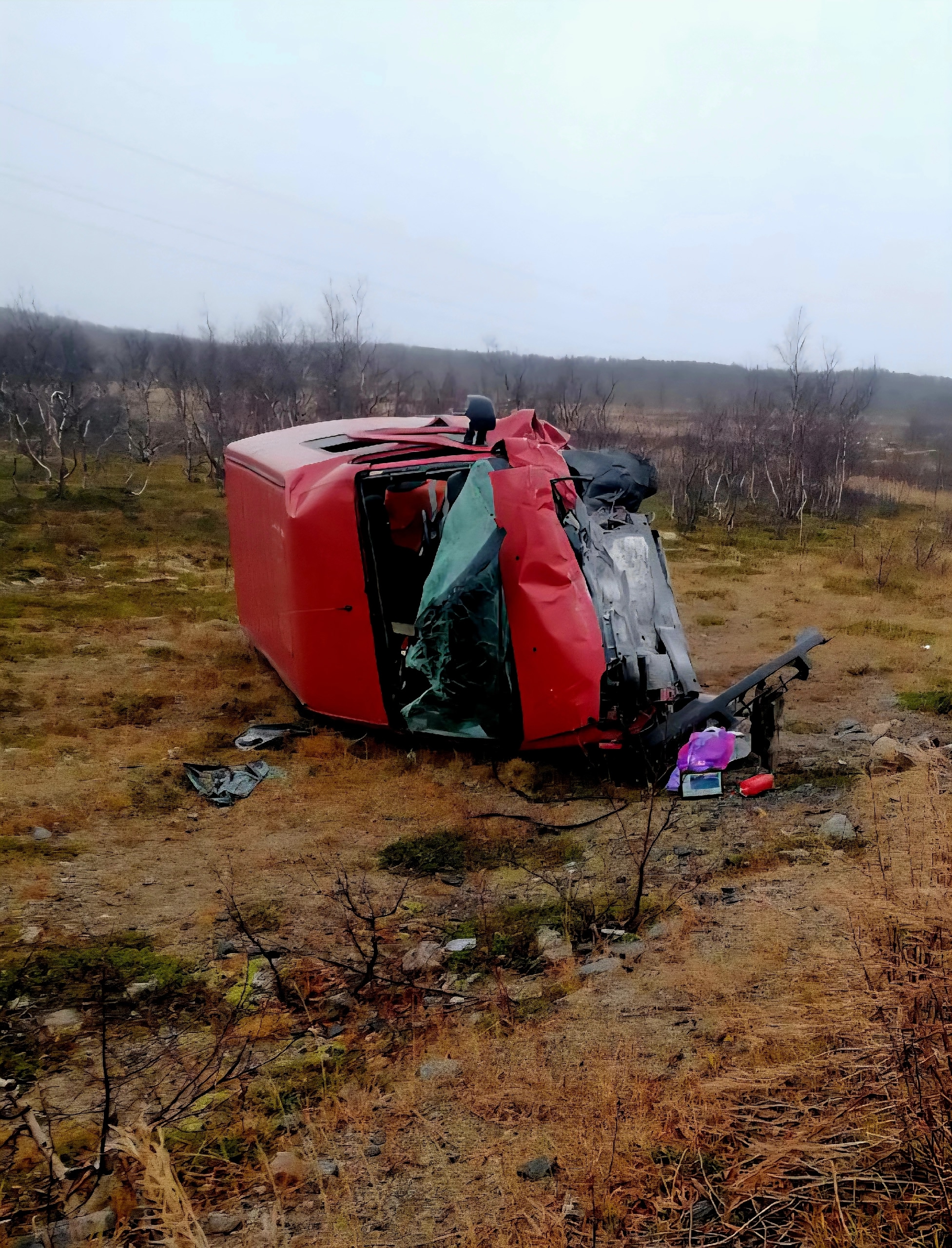 На трассе в Териберку в лобовом ДТП из четверых пострадавших один не выжил