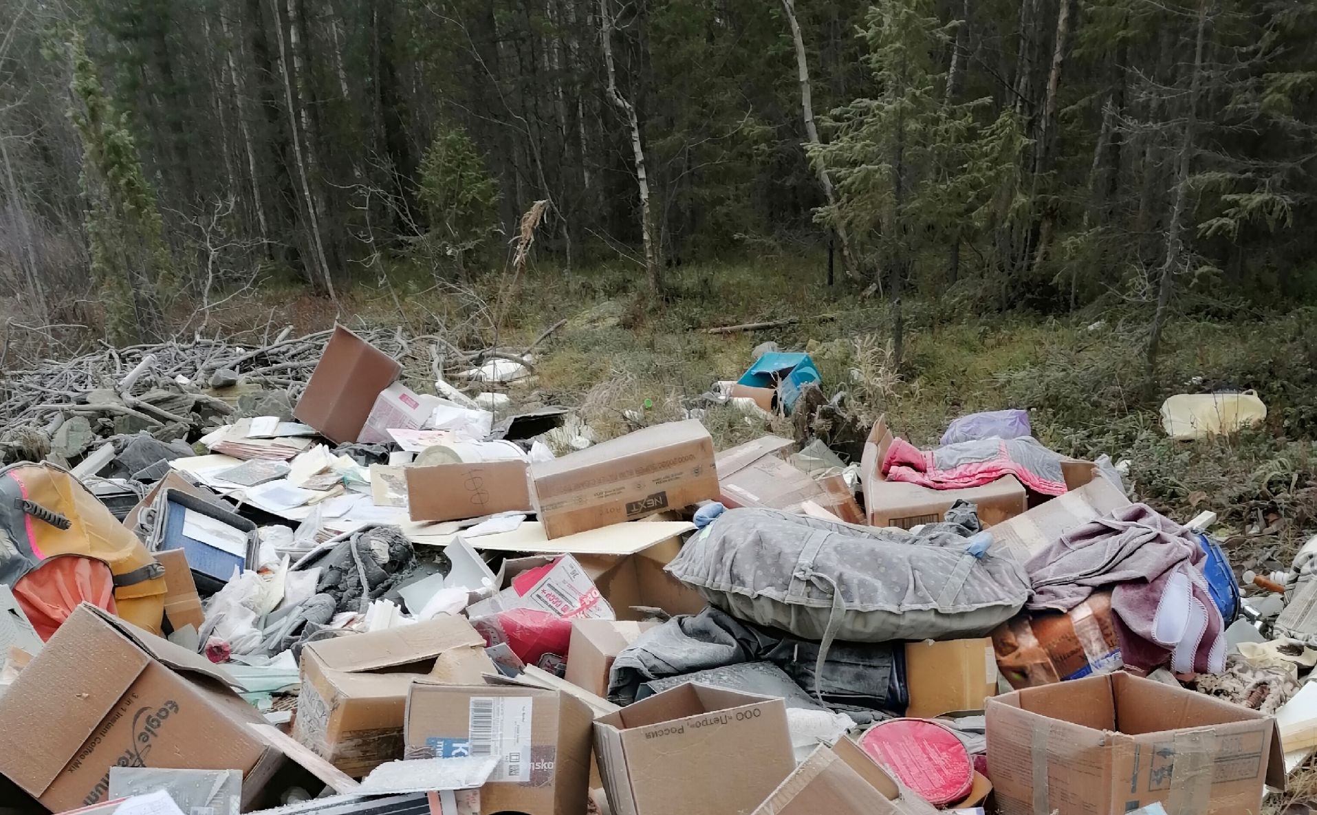 По пути в аэропорт «Хибины» туристам предлагают любоваться не природой, а огромной свалкой
