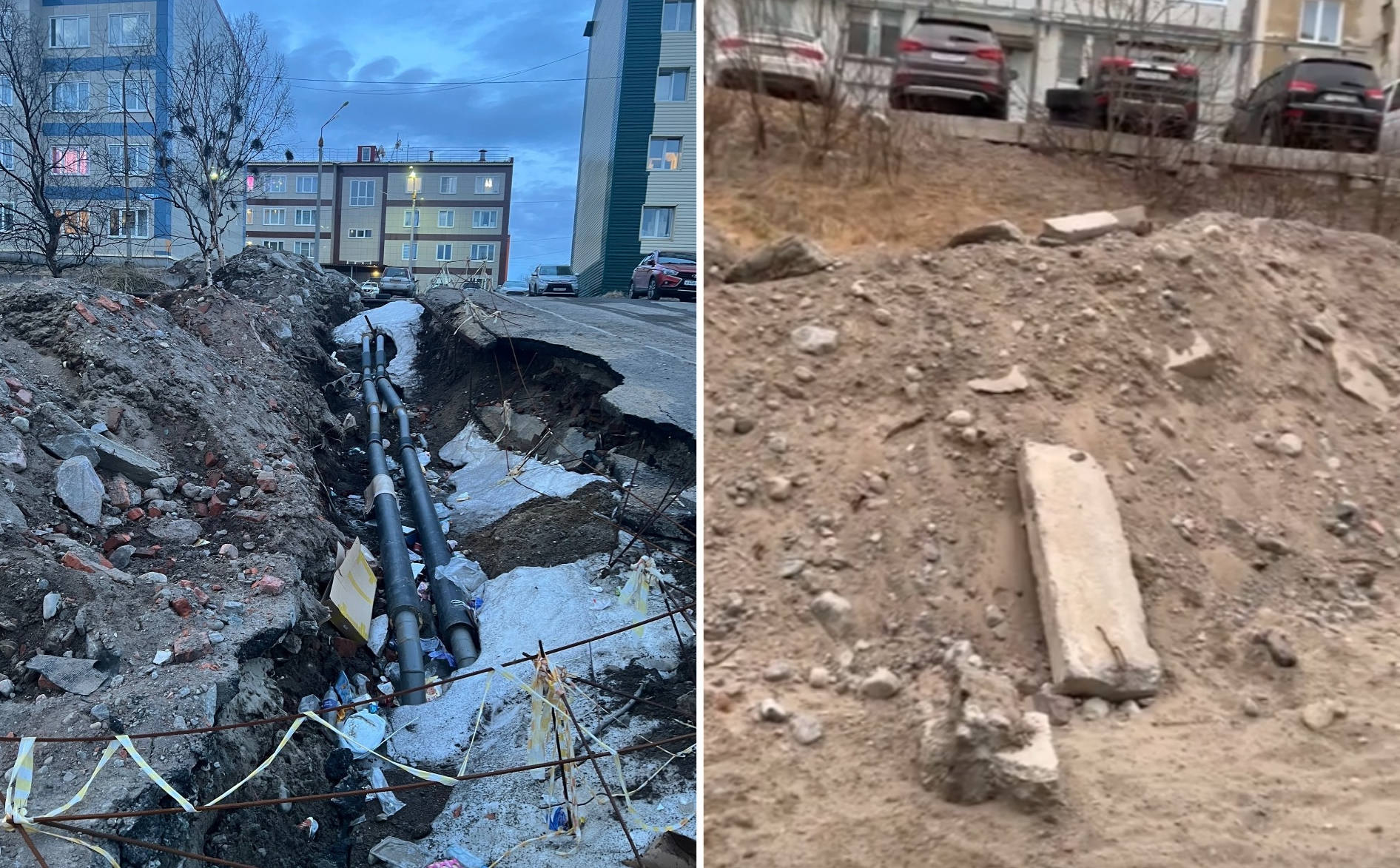 «Ждем, когда можно будет ходить ногами»: в Гаджиеве пожаловались на разруху после капремонта