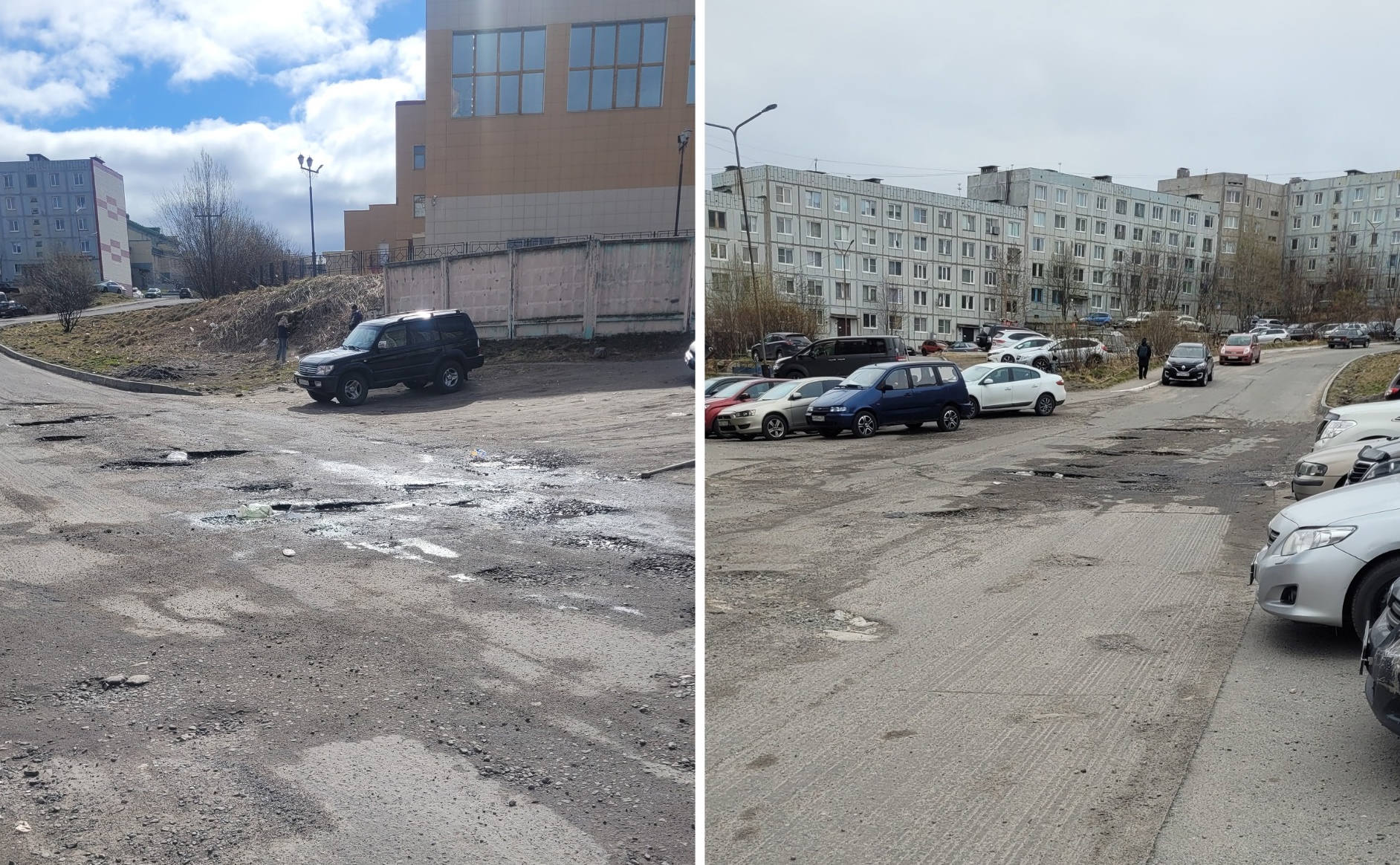 «Ямы по 10 сантиметров»: в Полярном дорогу к домам на Душенова оставили без асфальта